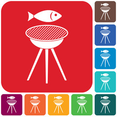 Grilled fish icon