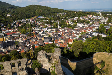 Town Koenigstein  im Taunus, Germany. Top view