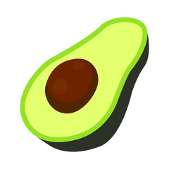 Avocado emoji vector