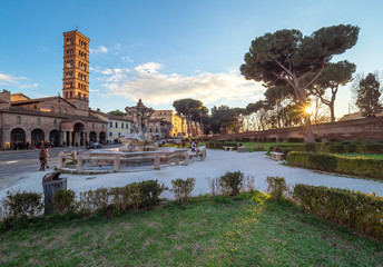 Obraz premium Rome (Italy) - The archeological ruins of Rome's historic center. Here the 