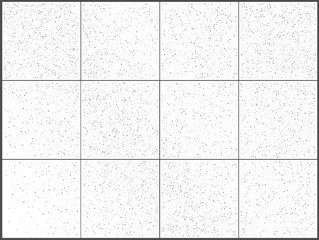 Silver polka dot confetti celebrations. Simple festive modern design. Holiday vector. Set 12 in 1