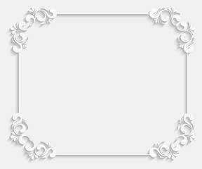 Calligraphic 3d frame