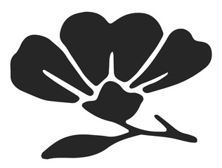 Vintage floral decoration design element #isolated #vector