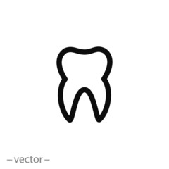 Tooth icon vector