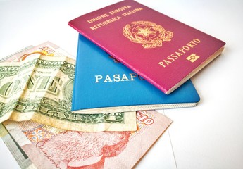 passport and money