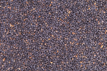 Black Sesame Organic For Background Close-up.