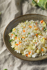 Raw Organic White Cauliflower Rice