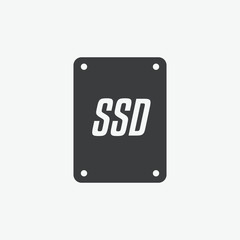 Solid State Drive Vector Icon