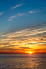 Naklejka na ściany i meble Pôr-do-Sol no Mar | Sunset at Sea