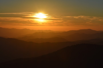 Dawn and Dusk in Smoky Mountains
