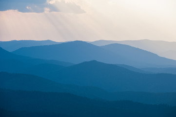 Obraz premium mountains silhouette