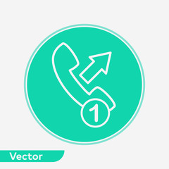 Phone call vector icon sign symbol