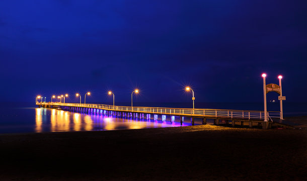 Long exposure Atakum Pier, Samsun, Turkey