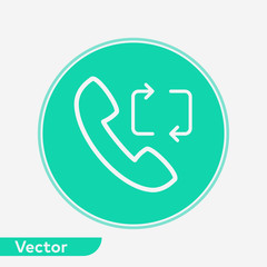 Phone call vector icon sign symbol