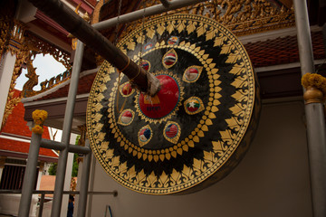 Thai gong used to create a sound and thus bring people together for some activities in Bangkok Thailand