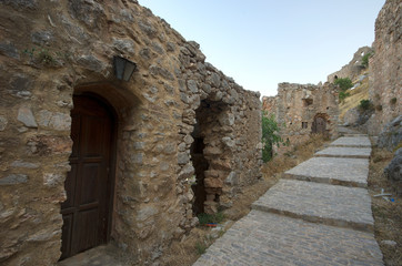 Fototapeta premium Abandoned village Anavatos, Chios island / Greece