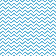 Chevron Seamless Pattern - Bold light blue and white chevron or zig zag pattern