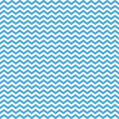 Chevron Seamless Pattern - Bold light blue and white chevron or zig zag pattern
