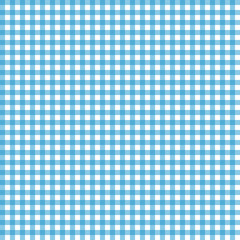 Smooth Gingham Seamless Pattern - Smooth light blue and white classic gingham texture