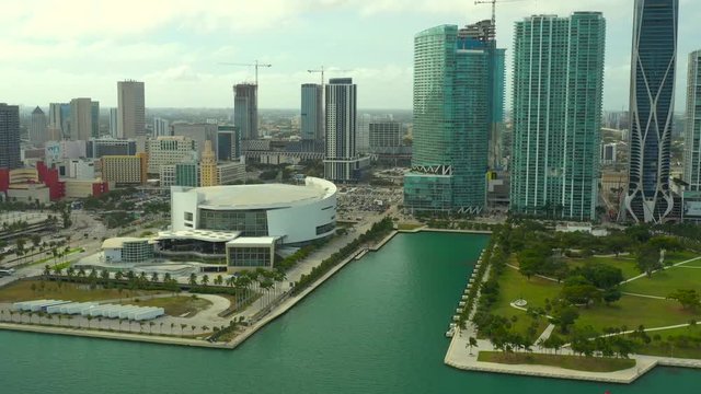 Downtown Miami American Airlines Arena 4k