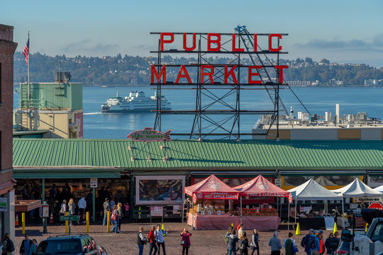 The Front of Pike Place Market - Public Market
