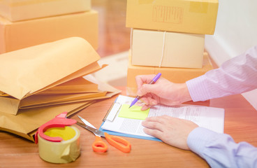 shipping selling things online ecommerce delivery shopping online and order concept