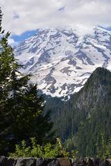 Rainier and Olympic Mountains