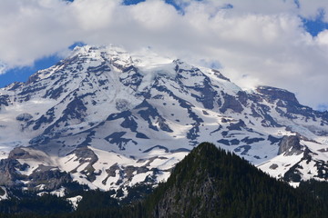 Rainier and Olympic Mountains