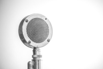retro microphone radio metal