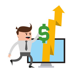 Businessman and technology