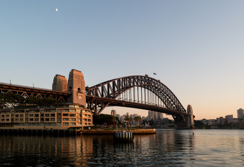 Naklejka premium sydney harbour at sunrise