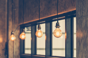 Retro luxury light bulb decor