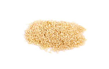 Sesame seeds isolated on white background