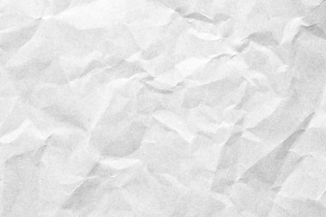 Crumpled white paper texture