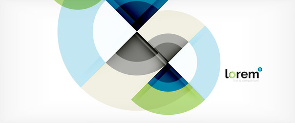 Obraz premium Multicolored round shapes abstract background