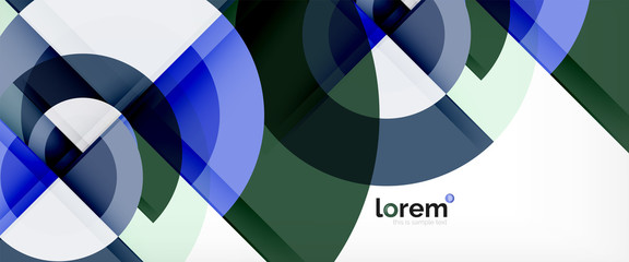 Fototapeta premium Multicolored round shapes abstract background