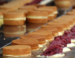 Making Red Bean Cakes