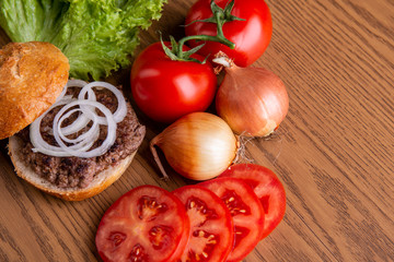 delicious home made hamburger