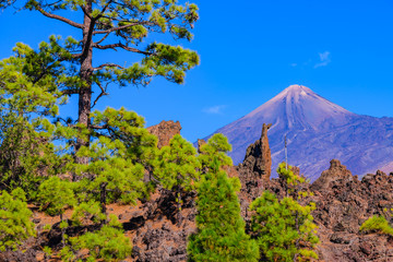 Great view to Teide volcano. Tenerife. Canary Islands..Spain