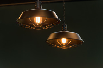 Modern metal ceiling lamp interior lighting bulbs decoration contemporary