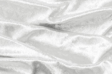Slver white velvet background or velour flannel texture made of cotton or wool with soft fluffy...