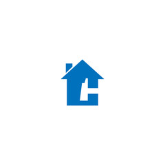 Creative Concept of Home Service and Home Security Logo Icon Template Design - Vector