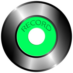 vector drawing record 45 rpm