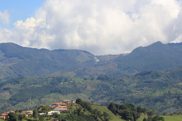 Fototapeta na wymiar Paisaje rural. Jericó, Antioquia, Colombia