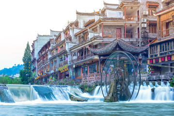 landscape of Phoenix ancient town(Fenghuang),Hunan,China