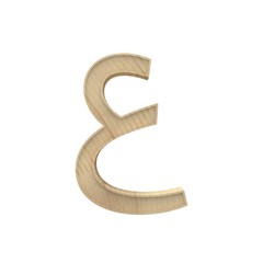 Naklejka premium Ayn, Ayin Arabic Wooden alphabet letter different style 3d volumetric wood texture font set isolated on white background 3d illustration