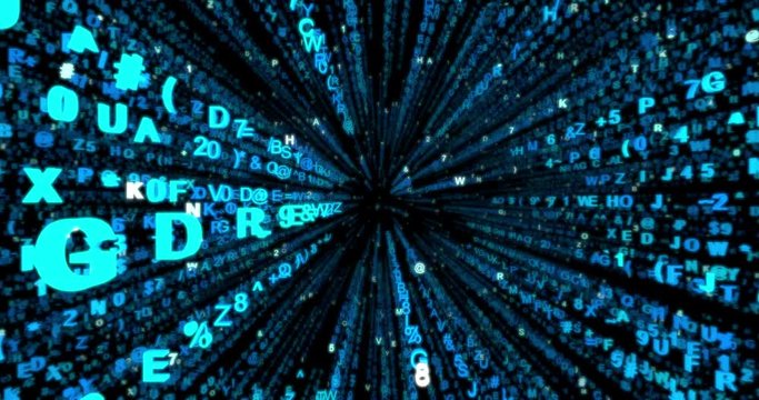 Matrix code rain