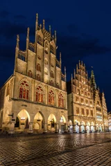 Rathaus Münster bei Nacht © Isnurnfoto.