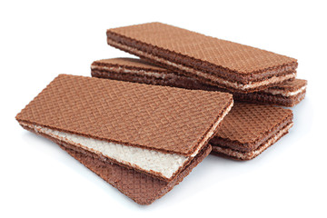 Brown wafer closeup