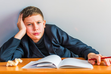 inattentive student in the classroom. attention deficit disorder